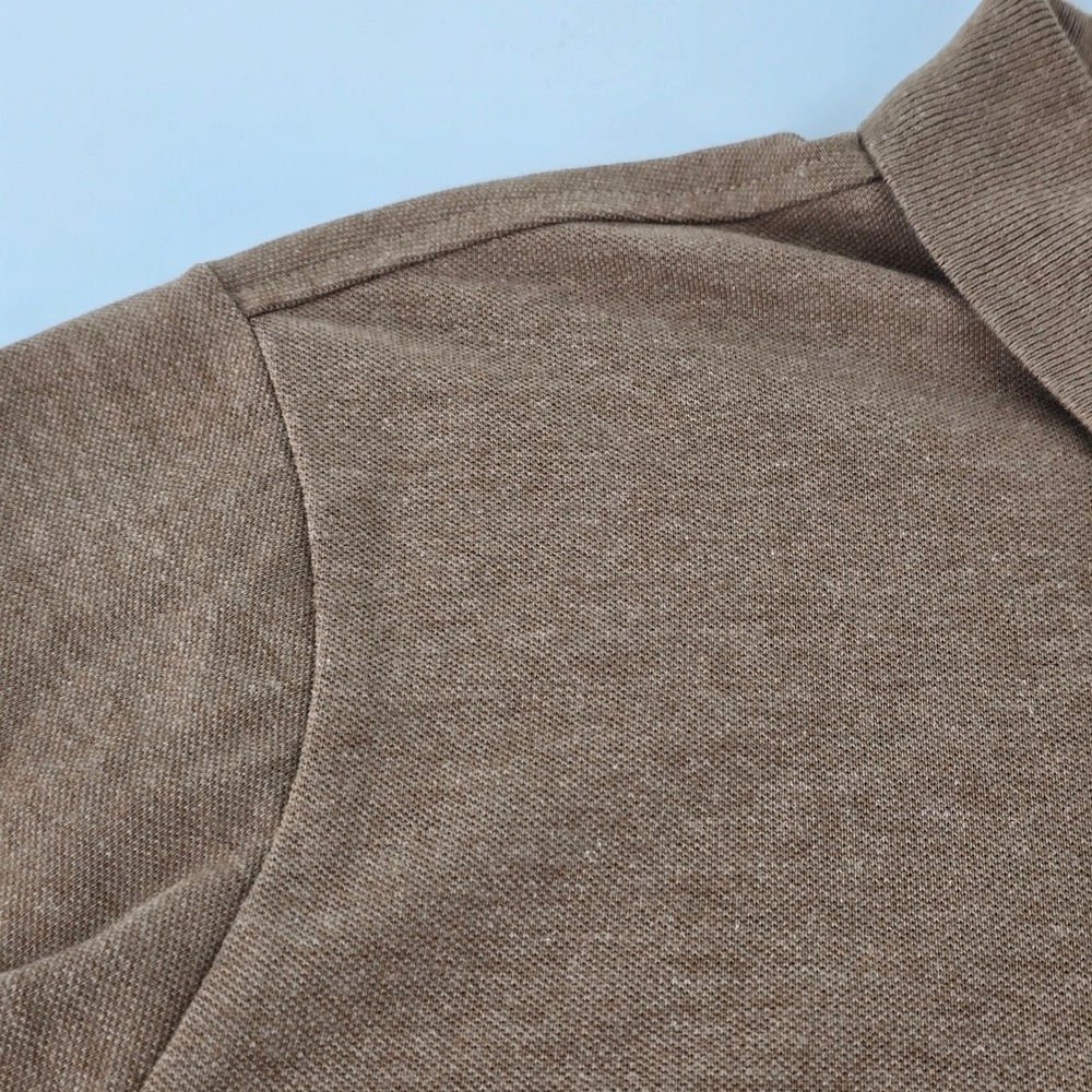 U.S. Polo Assn. Polo Shirt Men Large Brown Short Sleeve Heathered. PLEASE READ - Picture 10 of 15